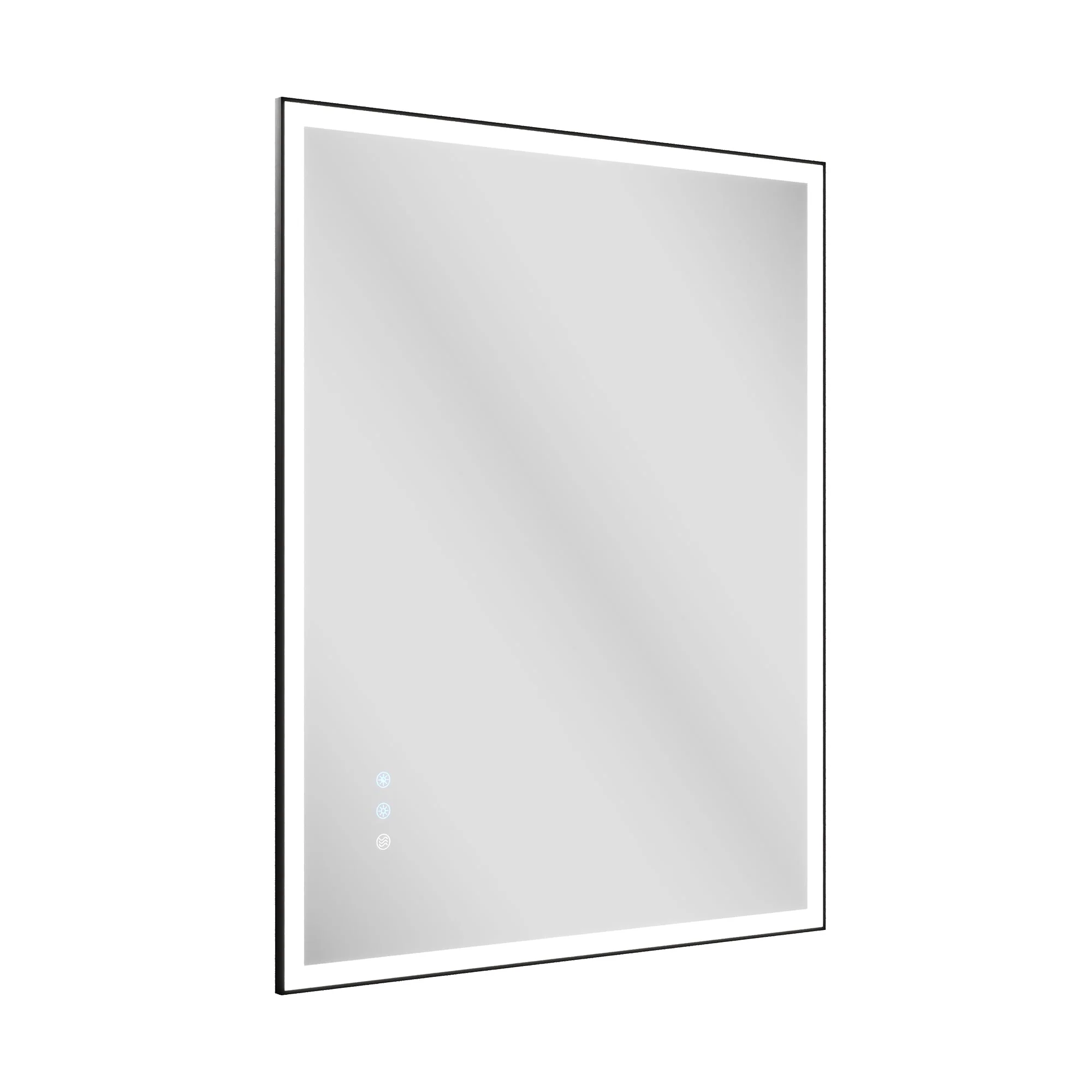 DeerValley 40"x 32" / 30"x 36"  LED Bathroom Vanity Mirror, Front and Backlit Matte Black Frame Lighted Vanity Mirrors - Image 13