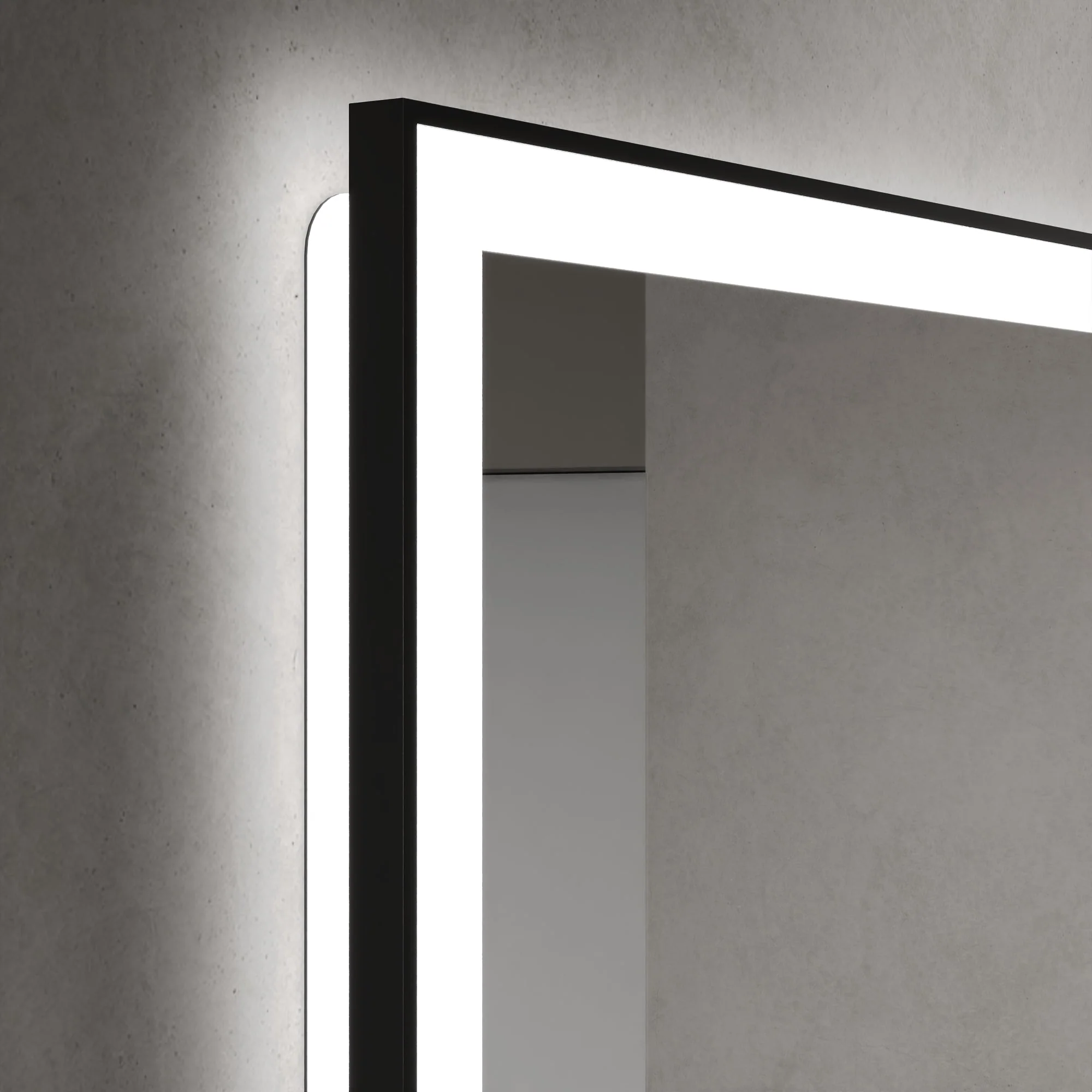 DeerValley 40"x 32" / 30"x 36"  LED Bathroom Vanity Mirror, Front and Backlit Matte Black Frame Lighted Vanity Mirrors - Image 15