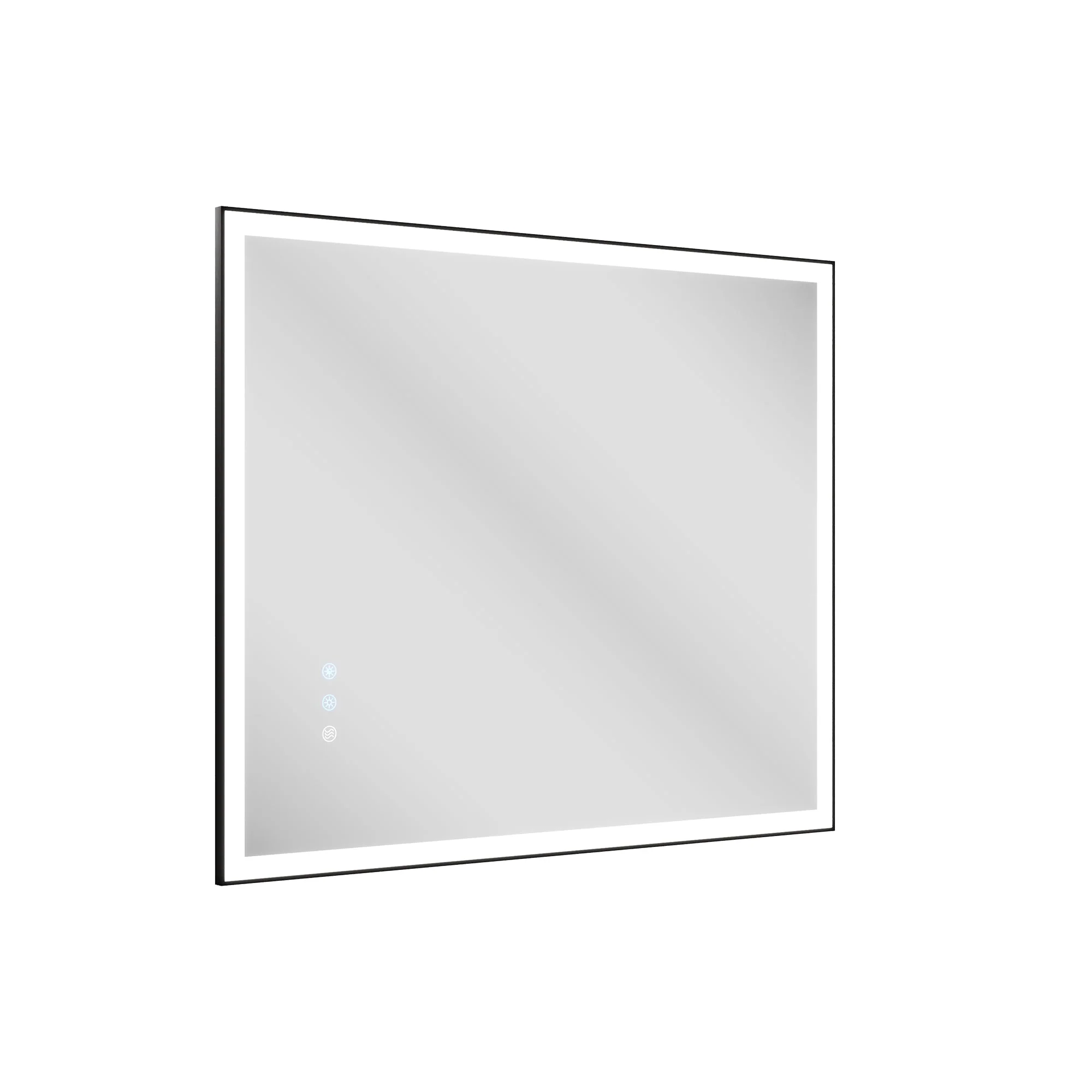 DeerValley 40"x 32" / 30"x 36"  LED Bathroom Vanity Mirror, Front and Backlit Matte Black Frame Lighted Vanity Mirrors - Image 6