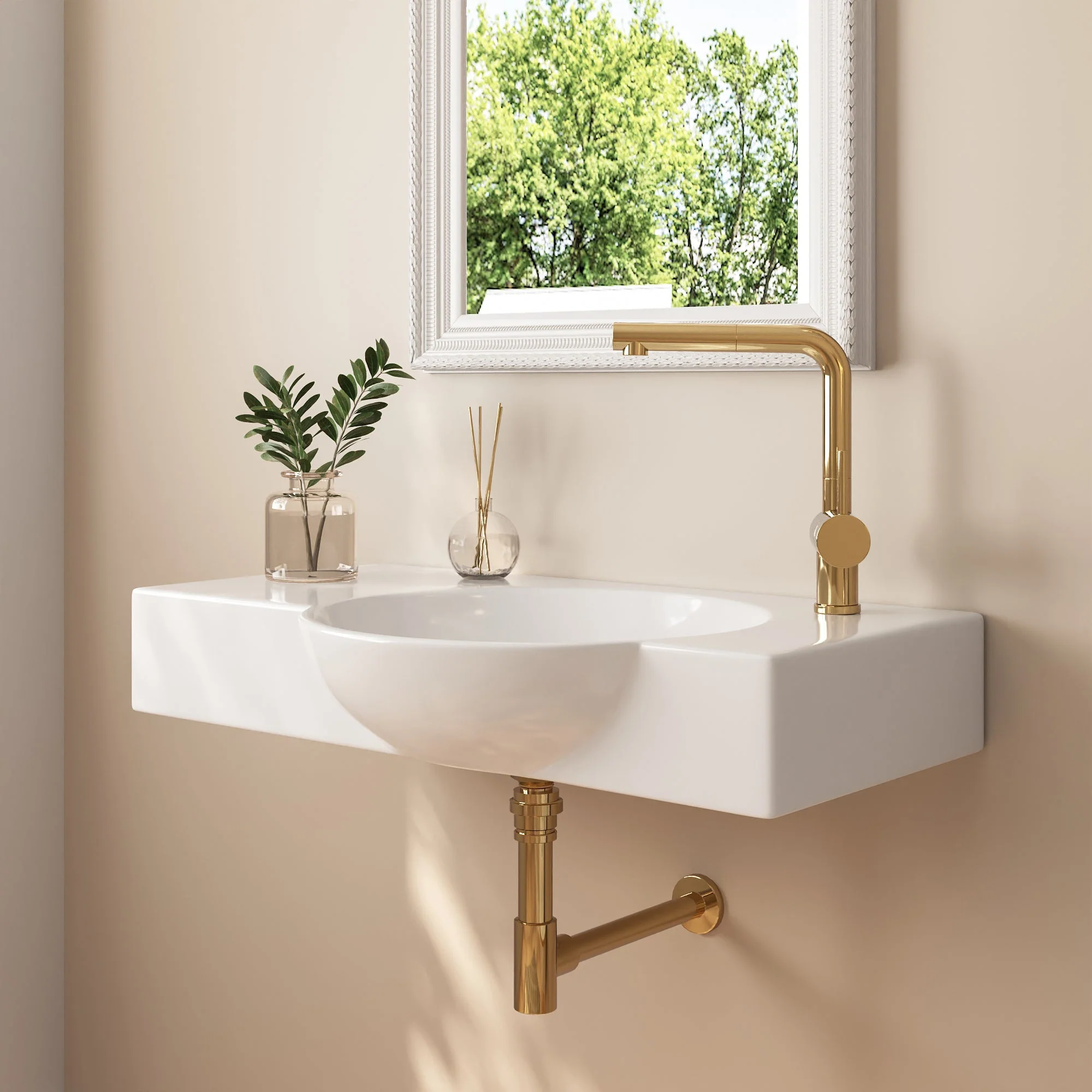 DeerValley DV-1WS0125 Wall Mounted Sinks ADA Space-Saving Design - Image 4