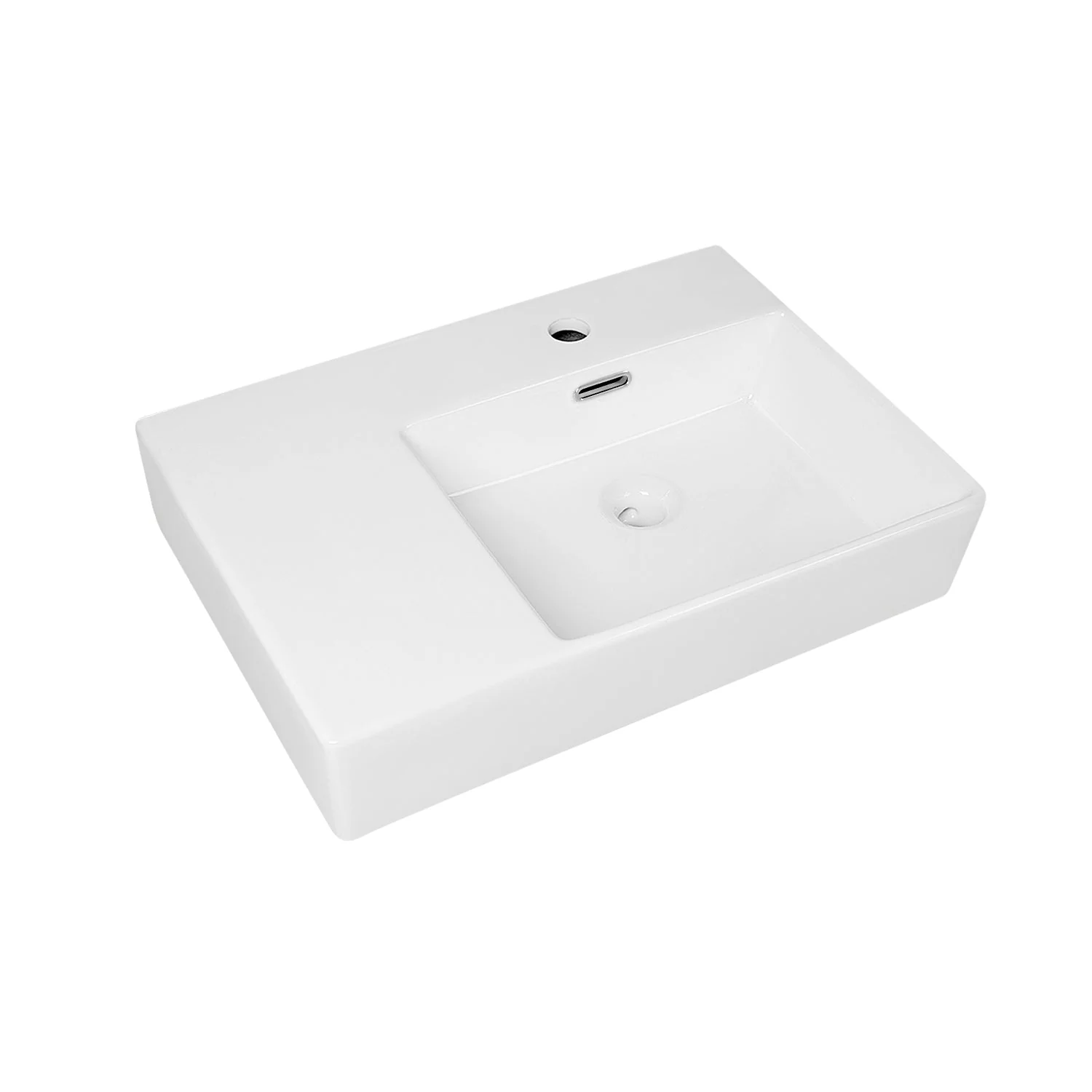DeerValley DV-1WS0126R Wall Mounted Sinks Compact Ceramic 3 Overflow - Image 6