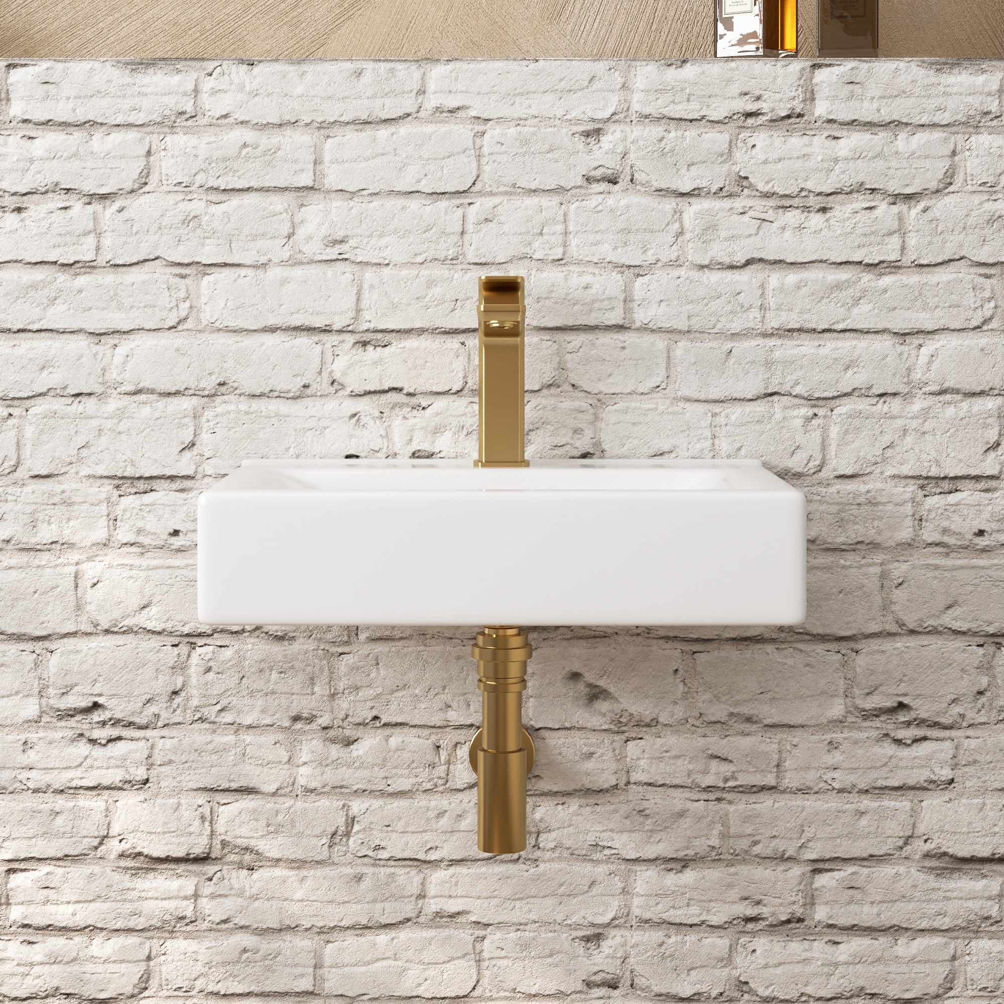 DeerValley DV-1WS0128 Wall Mounted Sinks 18in Modern Compact Design - Image 6