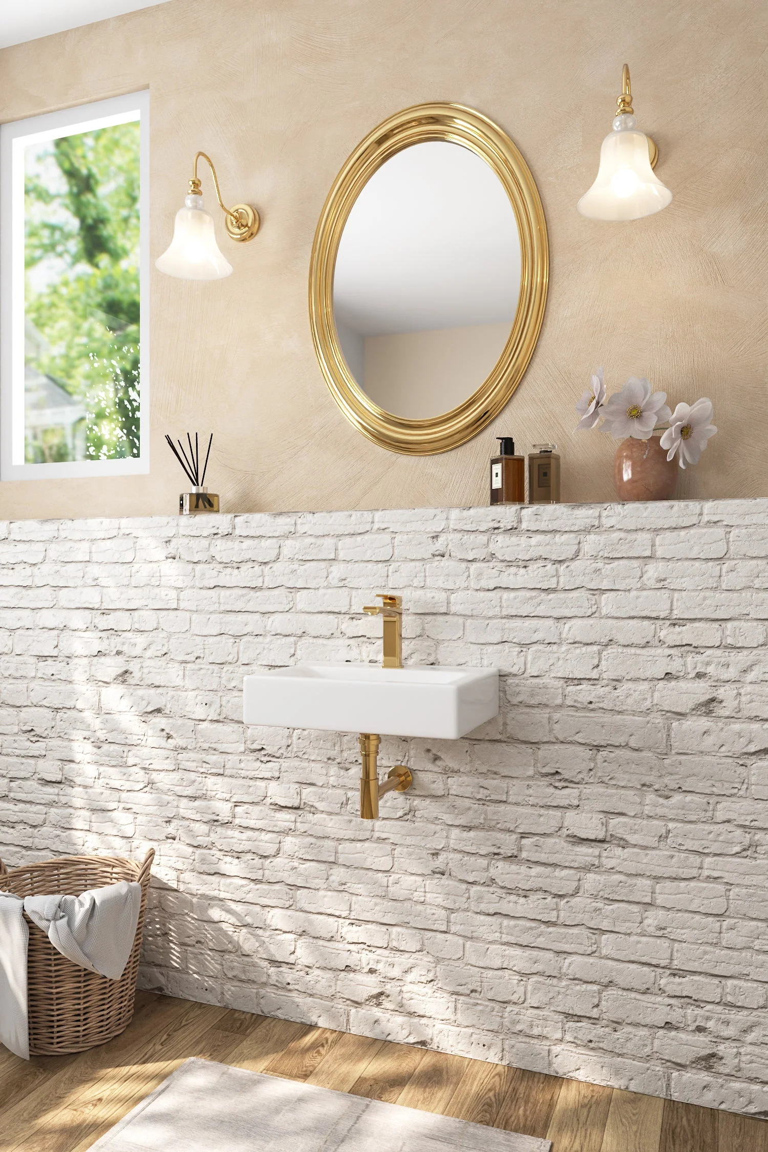 DeerValley DV-1WS0128 Wall Mounted Sinks 18in Modern Compact Design - Image 9