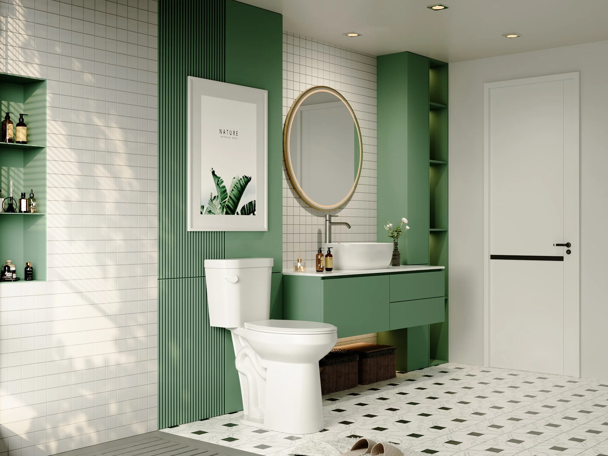 Two-Piece Elongated Toilet, 12" Rough-in Single-Flush - Image 9