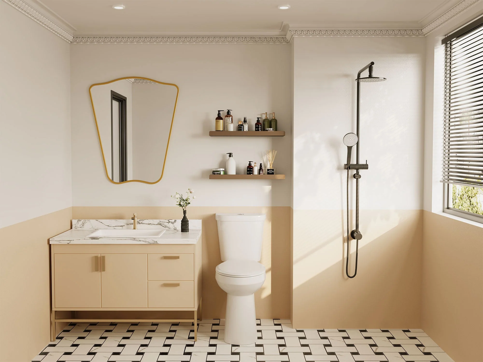 DeerValley DV-2F0145 Two-Piece Toilets, 21" Extra-Tall Comfort Seat, Dual-Flush Water Save & Soft-Close - Image 9