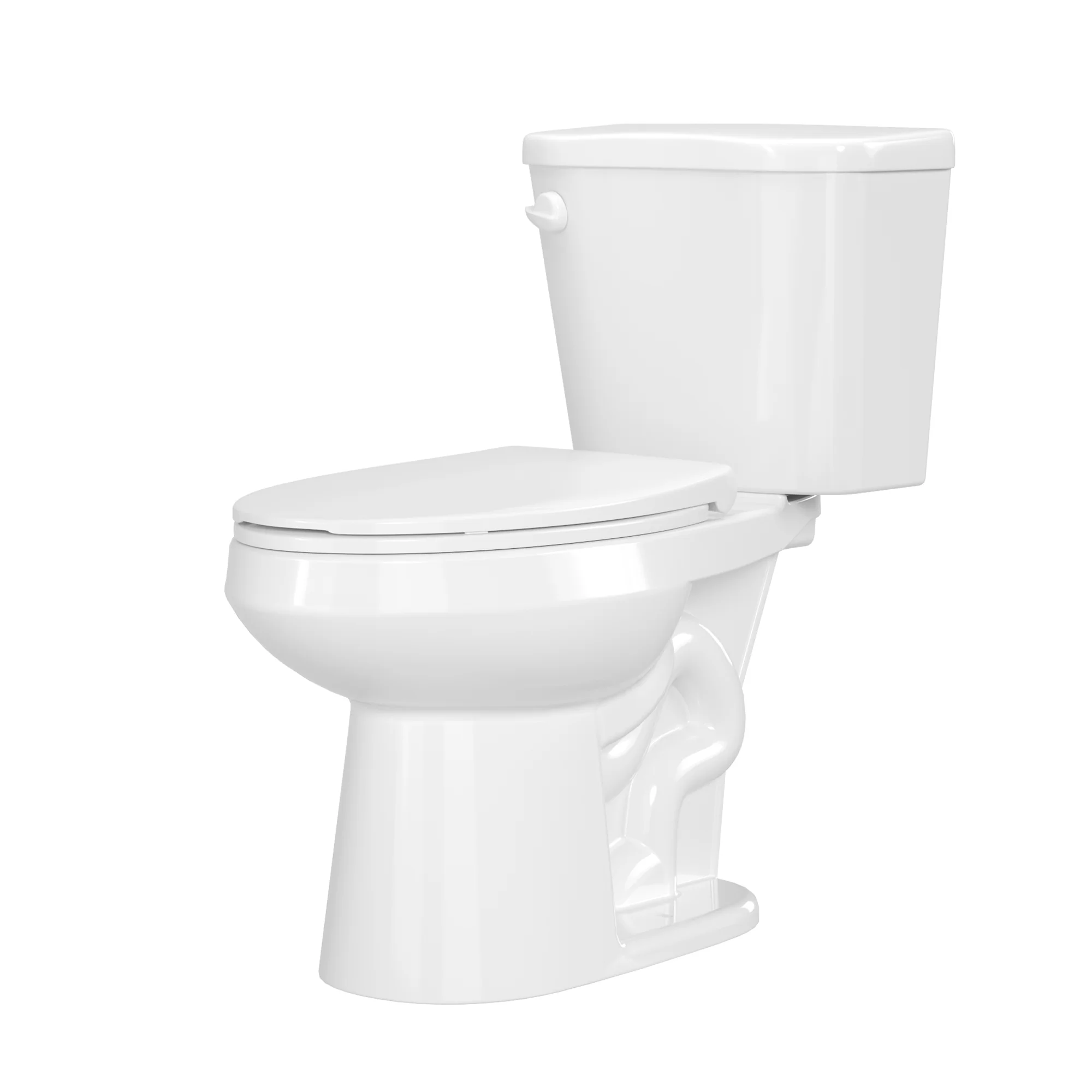 DeerValley DV-2F0386 17 in. ADA Chair Height Two-Piece Elongated Toilet, 1.28 GPF Single Flush, MaP 1000g, Soft-Close Seat, White - Image 10