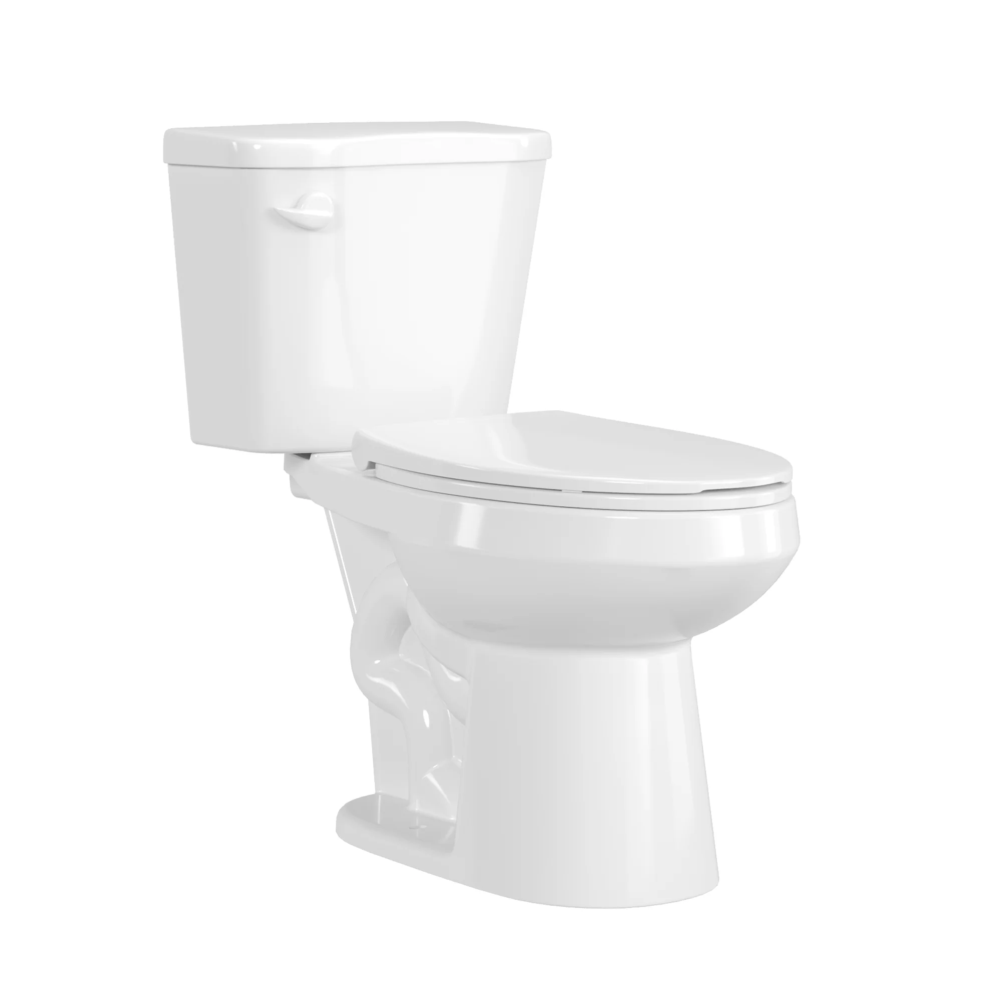 DeerValley DV-2F0386 17 in. ADA Chair Height Two-Piece Elongated Toilet, 1.28 GPF Single Flush, MaP 1000g, Soft-Close Seat, White - Image 11