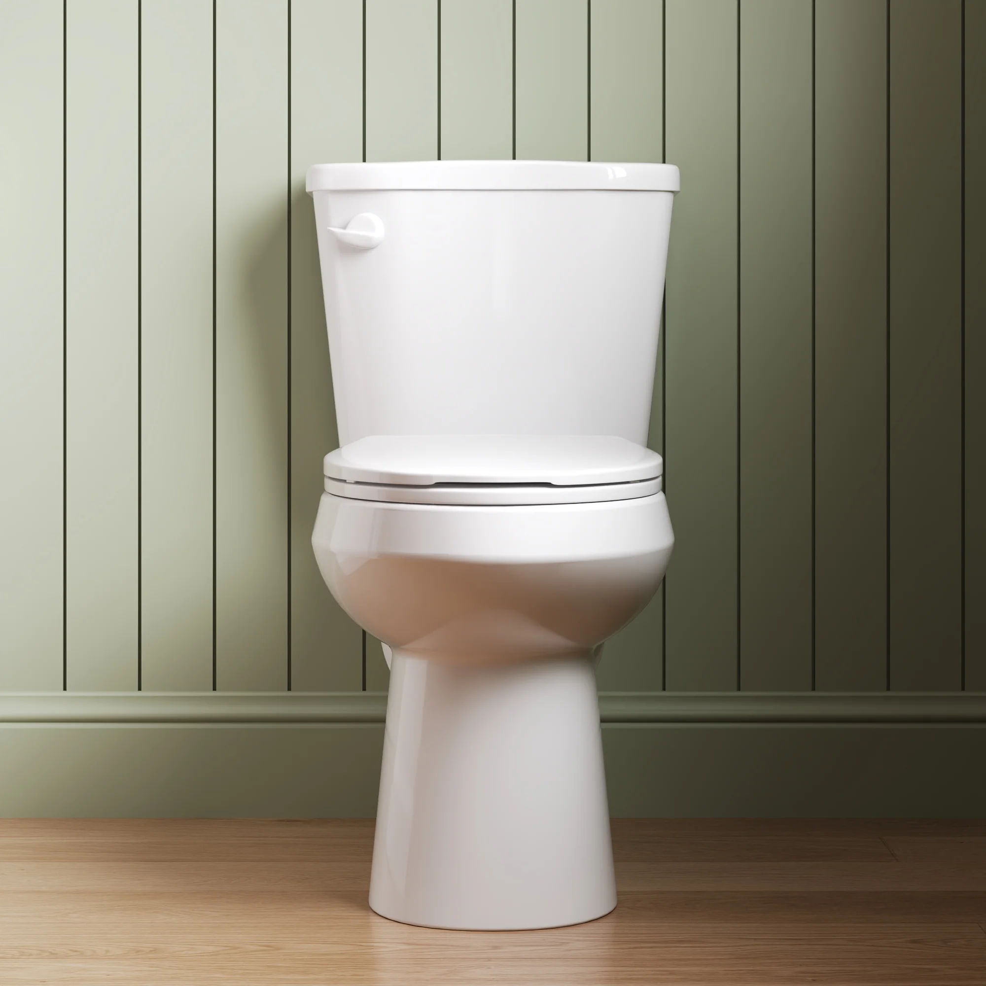 DeerValley DV-2F0386 17 in. ADA Chair Height Two-Piece Elongated Toilet, 1.28 GPF Single Flush, MaP 1000g, Soft-Close Seat, White - Image 2