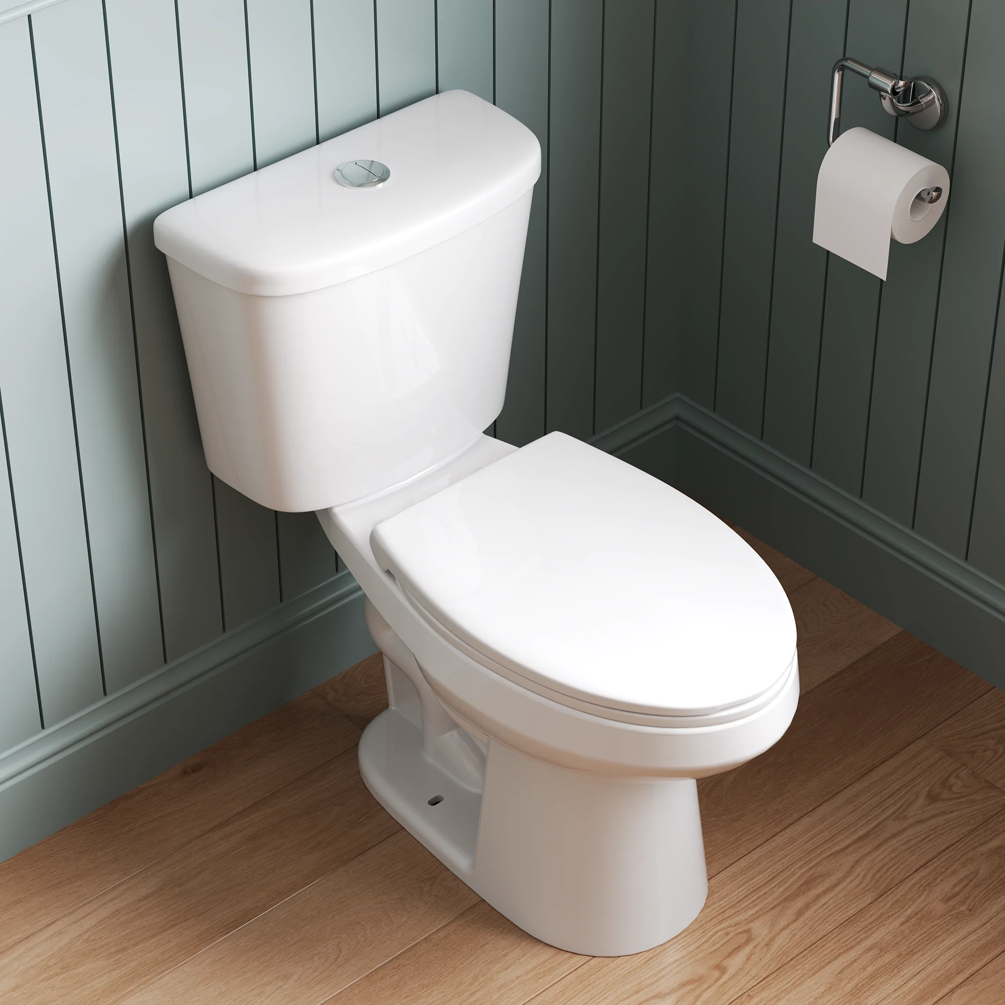 DeerValley DV-2F0387 Two-Piece ADA Chair Height Dual-Flush Elongated Toilet, 1.1/1.6 GPF Water-Saving, MaP 1000g Clog-Resistant Flush, Soft-Close Seat, White - Image 4