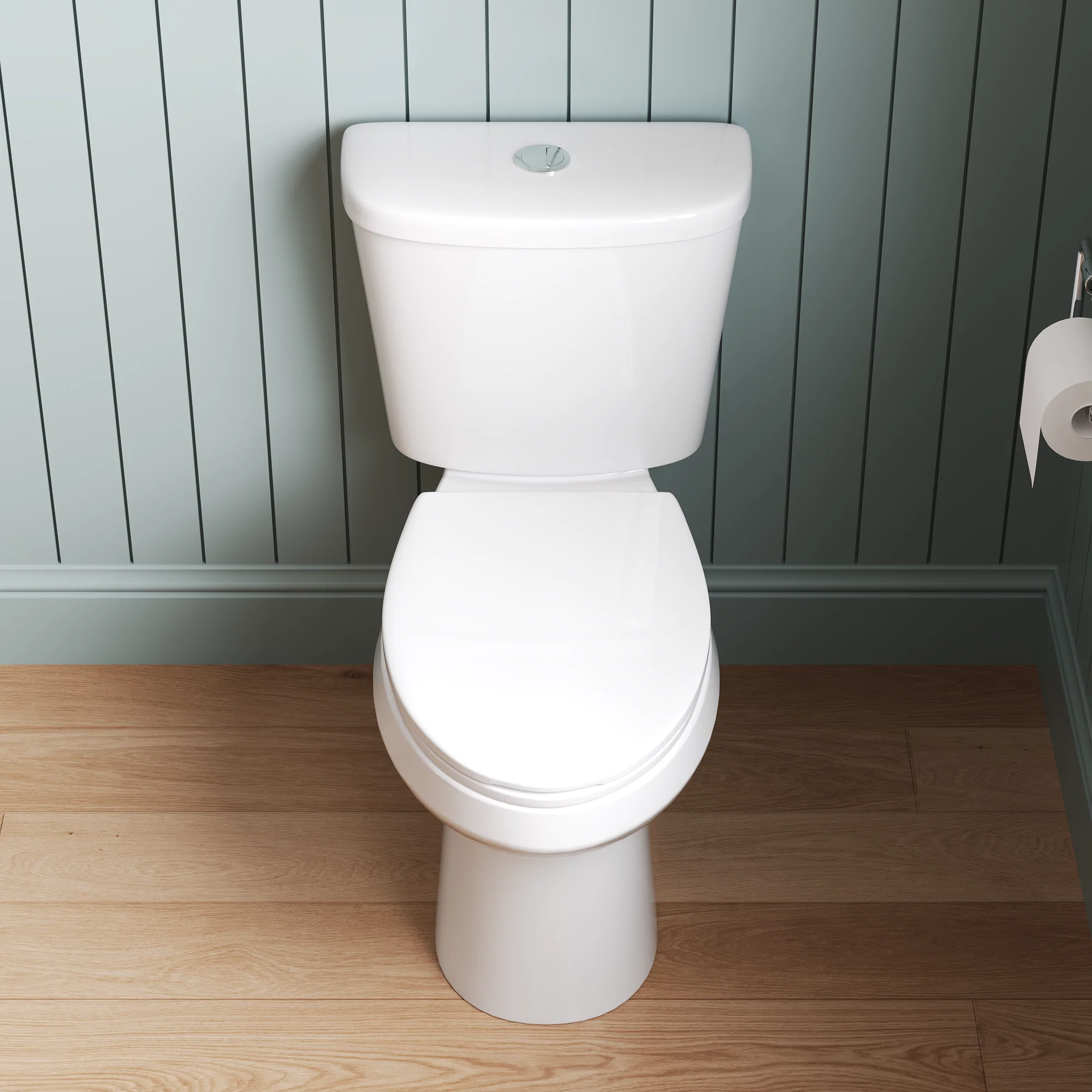 DeerValley DV-2F0387 Two-Piece ADA Chair Height Dual-Flush Elongated Toilet, 1.1/1.6 GPF Water-Saving, MaP 1000g Clog-Resistant Flush, Soft-Close Seat, White - Image 5