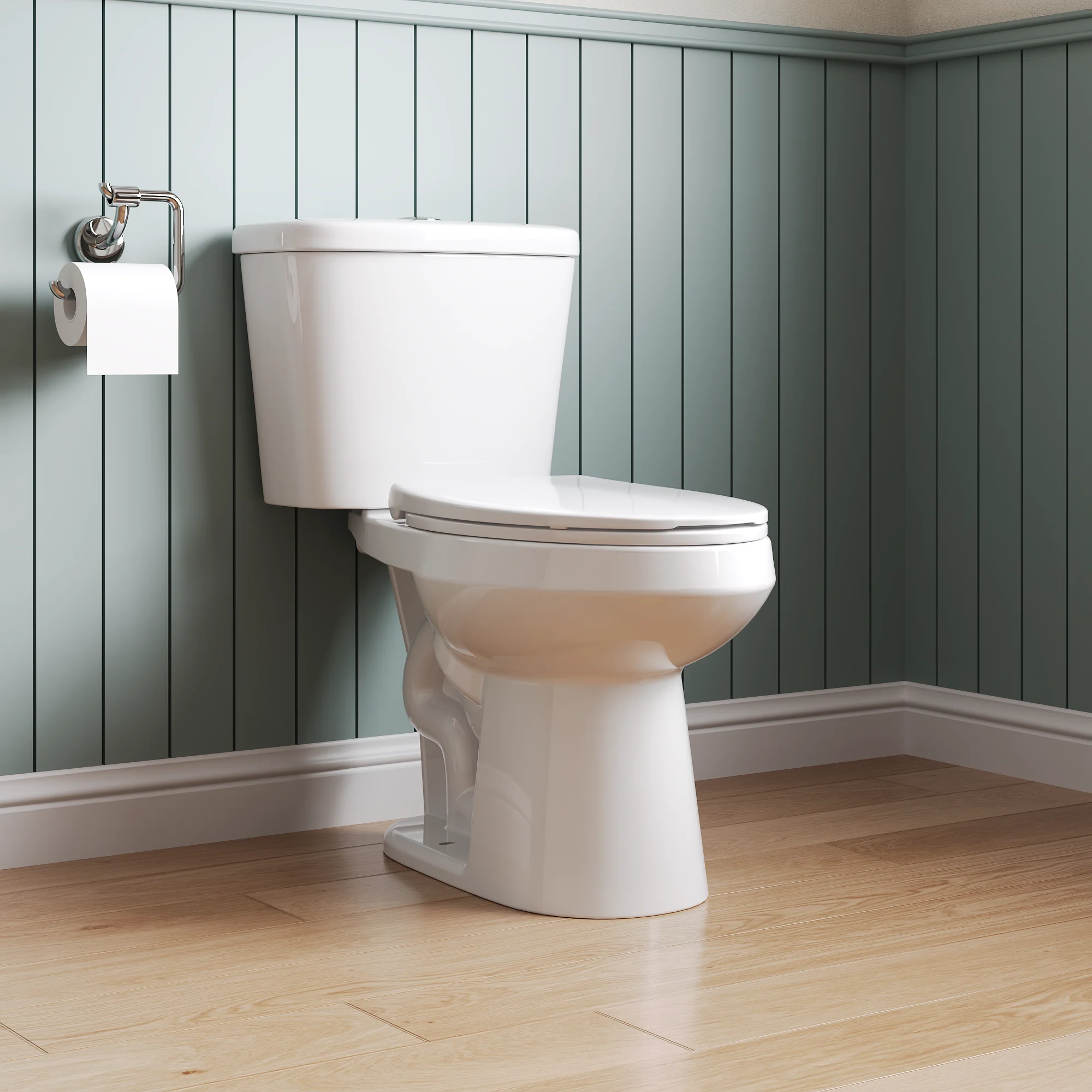 DeerValley DV-2F0387 Two-Piece ADA Chair Height Dual-Flush Elongated Toilet, 1.1/1.6 GPF Water-Saving, MaP 1000g Clog-Resistant Flush, Soft-Close Seat, White - Image 6