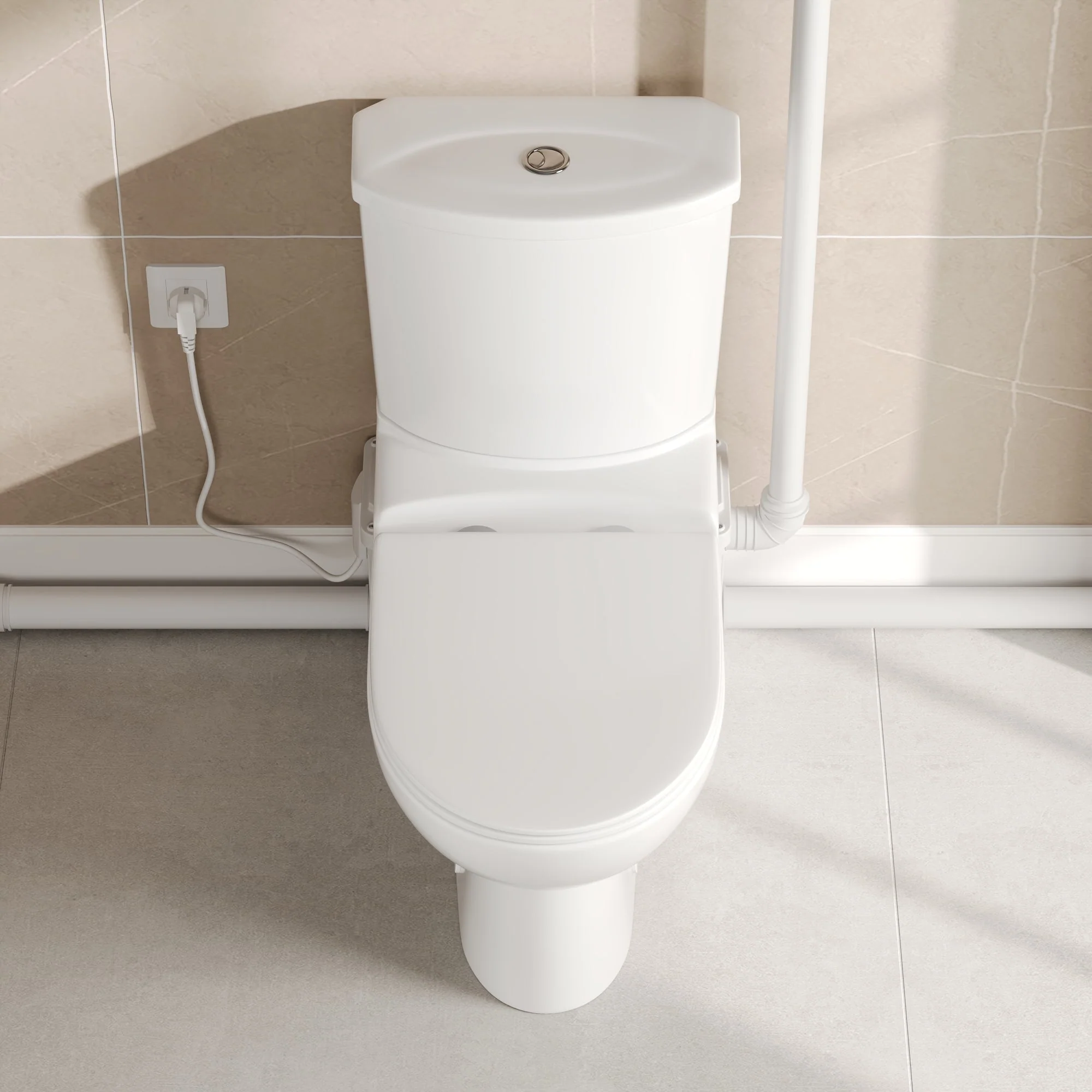 DV-2F295ZH005 Macerating Toilet, 23ft Vertical Sewage Lift, 700W Stainless Steel Grinder, Dual Odor Control System - Image 7