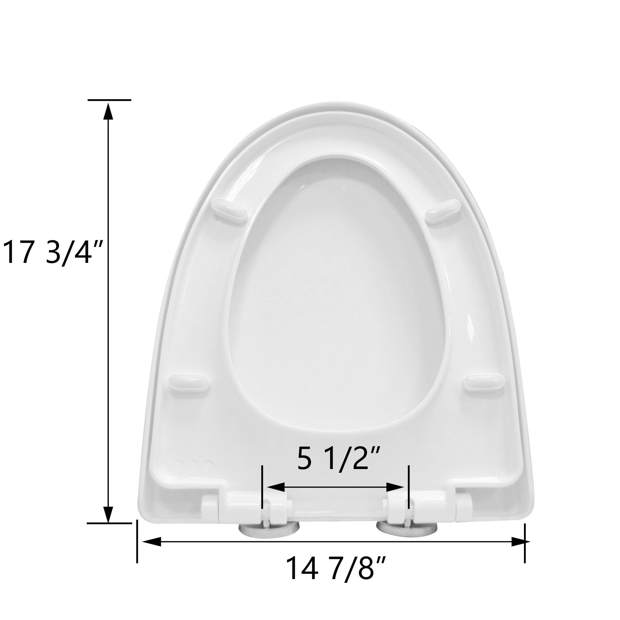 DeerValley DV-F636S11 Quick-Release Slow-Close Plastic Elongated Polypropylene Toilet Seat (Fit with DV-1F52636) - Image 5