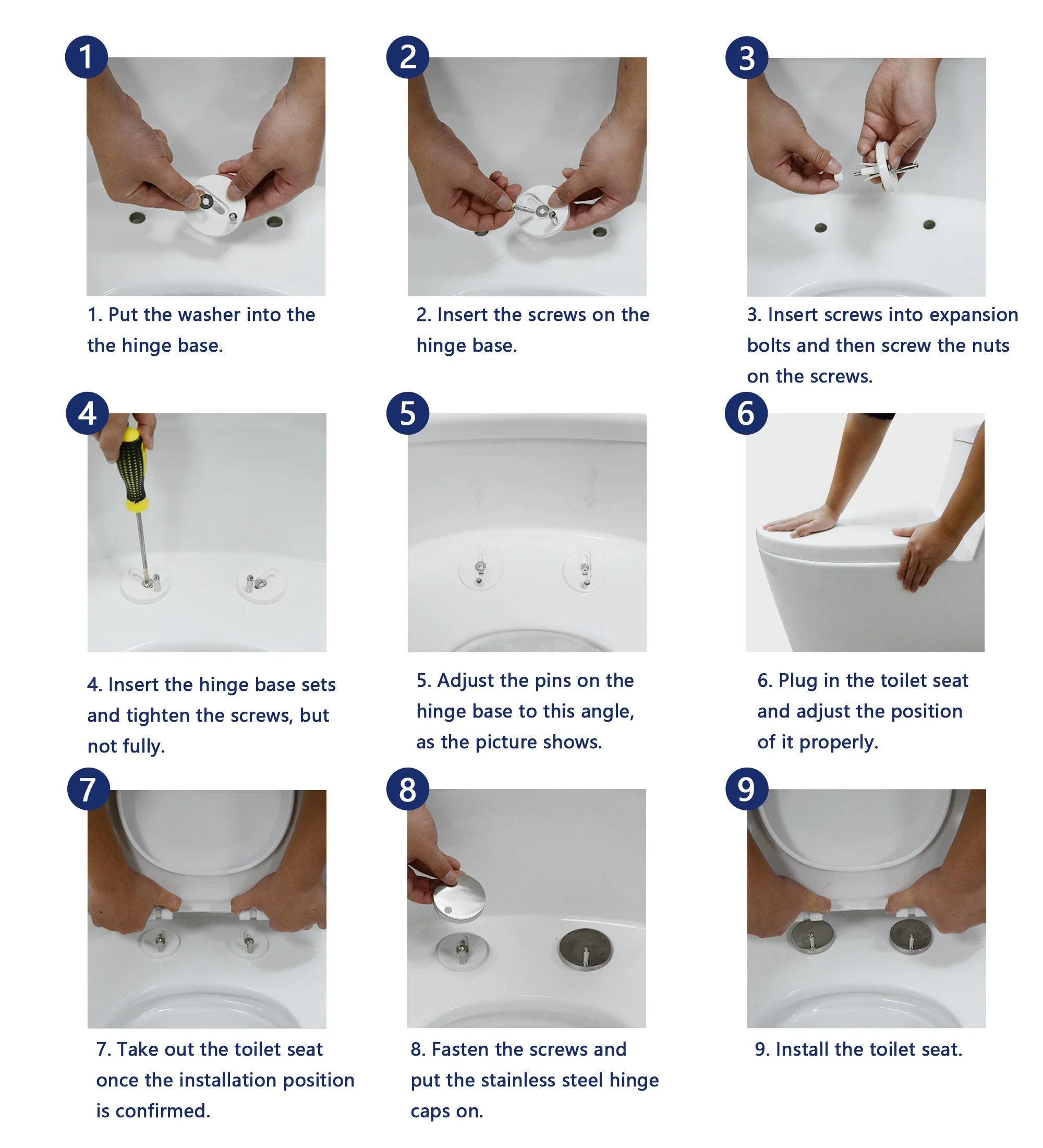 DeerValley DV-F636S11 Quick-Release Slow-Close Plastic Elongated Polypropylene Toilet Seat (Fit with DV-1F52636) - Image 6