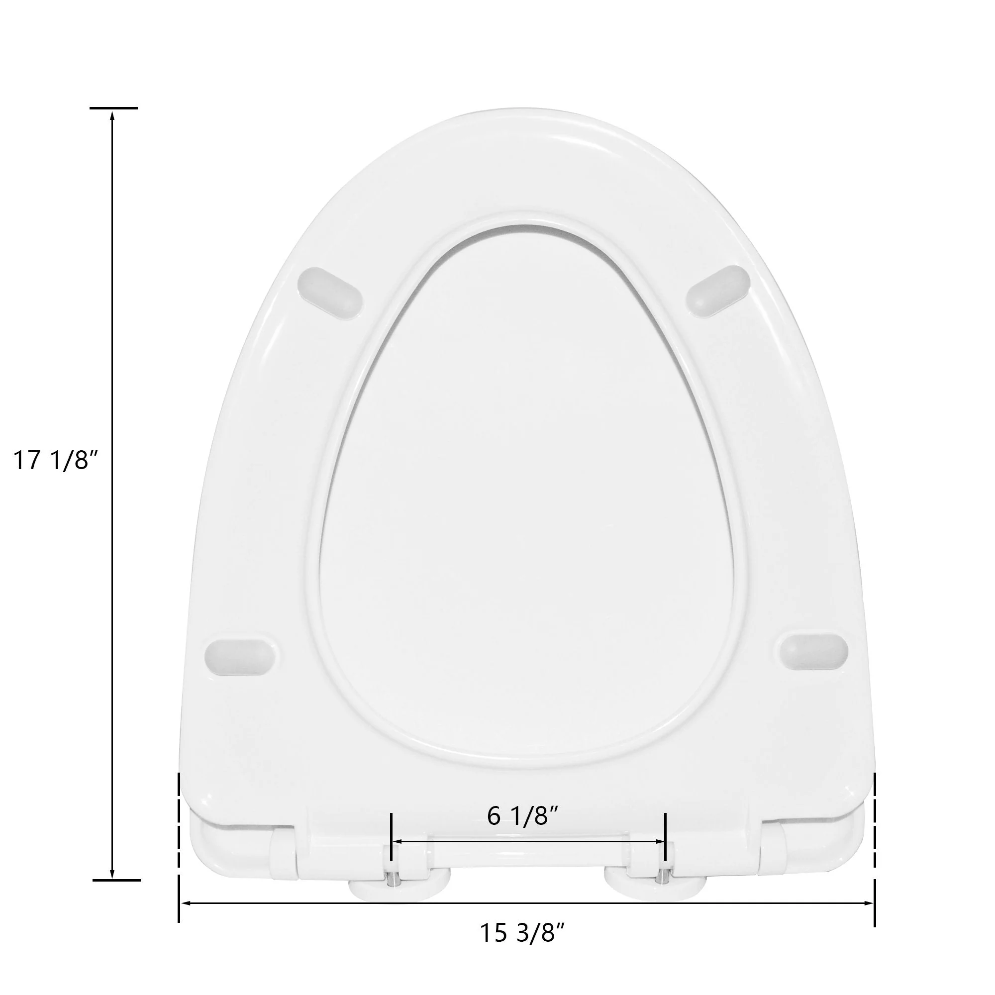 DeerValley DV-F807S11 Elongated Plastic Polypropylene Toilet Seat (Fit with DV-1F52807) - Image 6