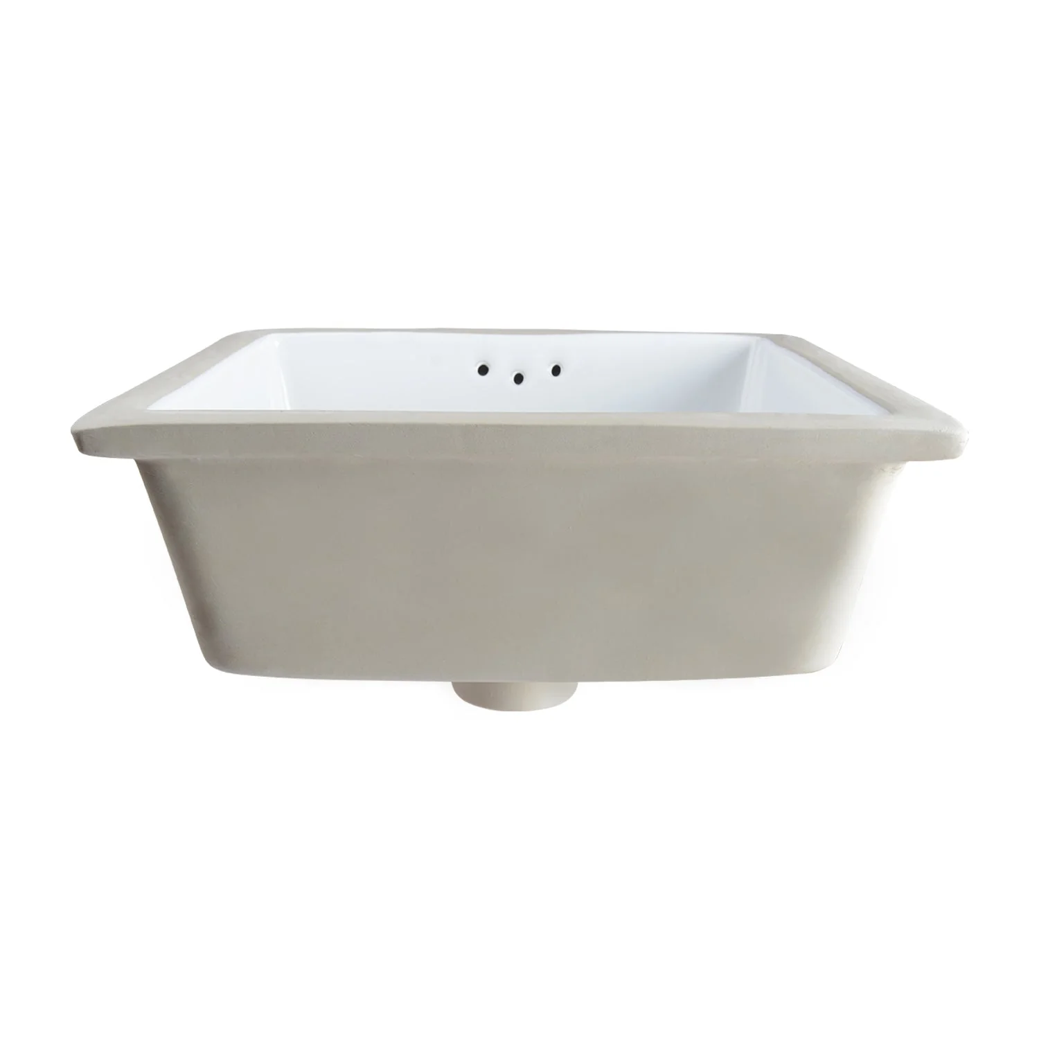 DeerValley DV-1U307 Undermount Bathroom Sinks, Deep Rectangular Splash-Proof, Vitreous China & Overflow - Image 7